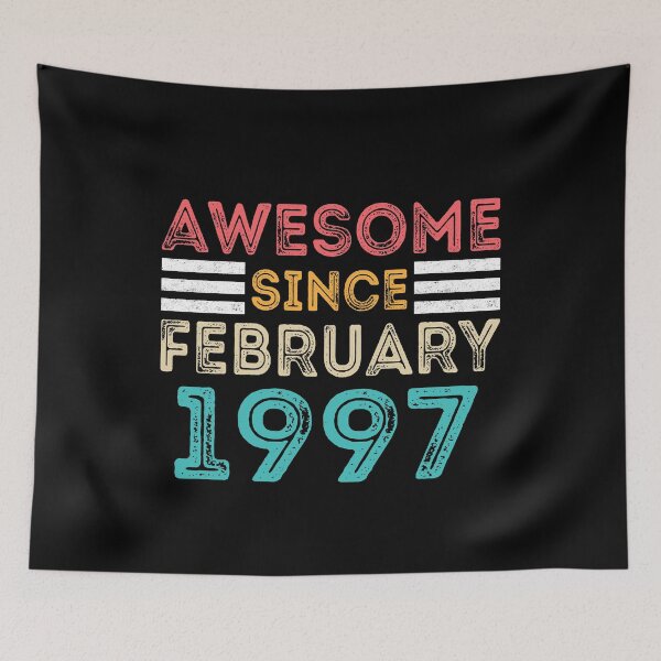 Item preview, Retro Vintage Birthday Gift - Awesome Since February 1997 designed and sold by meedTee.