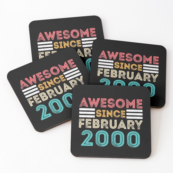 Item preview, Retro Vintage Birthday Gift - Awesome Since February 2000 designed and sold by meedTee.