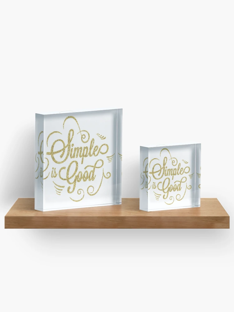 Thumbnail 3 of 5, Acrylic Block, Simple Is Good ! designed and sold by ReesDesigns.