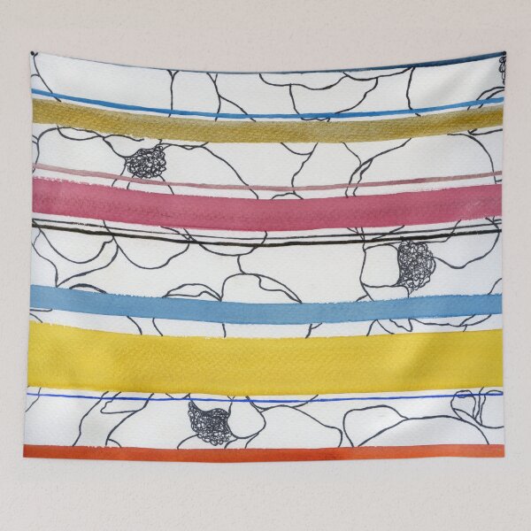 Item preview, line flowers designed and sold by kosarandrea.