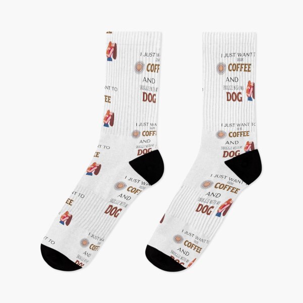 Item preview, I just want to drink some coffee and snuggle with my dog designed and sold by Boricson.