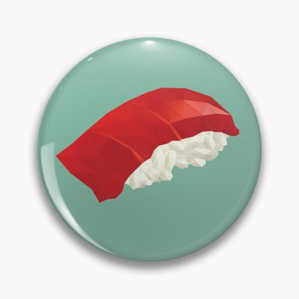 Item preview, Tuna Nigiri Sushi Polygon Art designed and sold by polymolystudio.