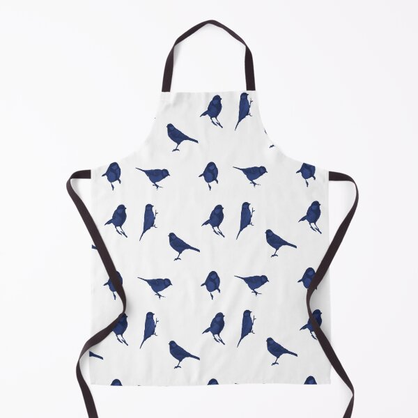 Item preview, Blue Birds on White designed and sold by AlteredAtelier.
