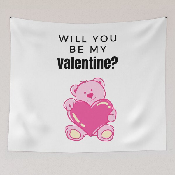 Item preview, Will you be my Valentine- Cute Valentine Day Artwork designed and sold by Lorify.