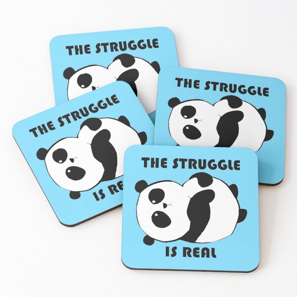Item preview, panda struggle is real designed and sold by hayamahsud.