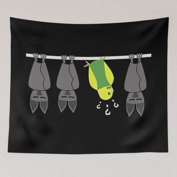 Item preview, Budgie and bat 2, green, looking to the side designed and sold by Cevetan.