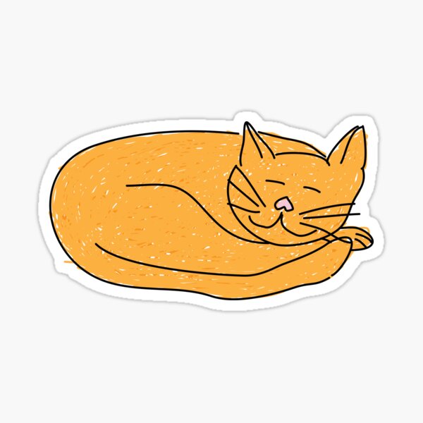 Sleeping cat Sticker