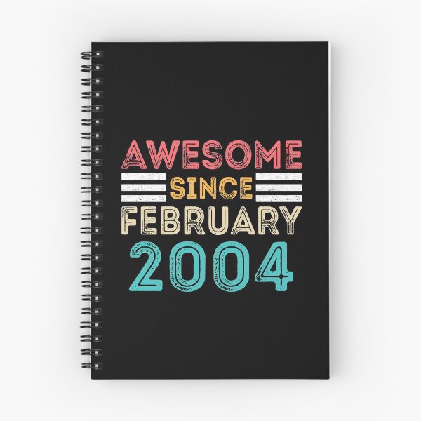 Item preview, Retro Vintage Birthday Gift - Awesome Since February 2004 designed and sold by meedTee.