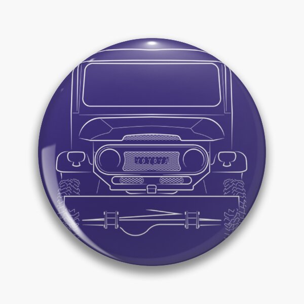 Item preview, Land Cruiser Fj40 Toyota Land Cruiser FJ40 - front stencil, white designed and sold by RetroAutoTshirt.