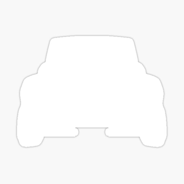 Land Cruiser Fj55 Toyota Land Cruiser 55 - pochoir avant, blanc Sticker