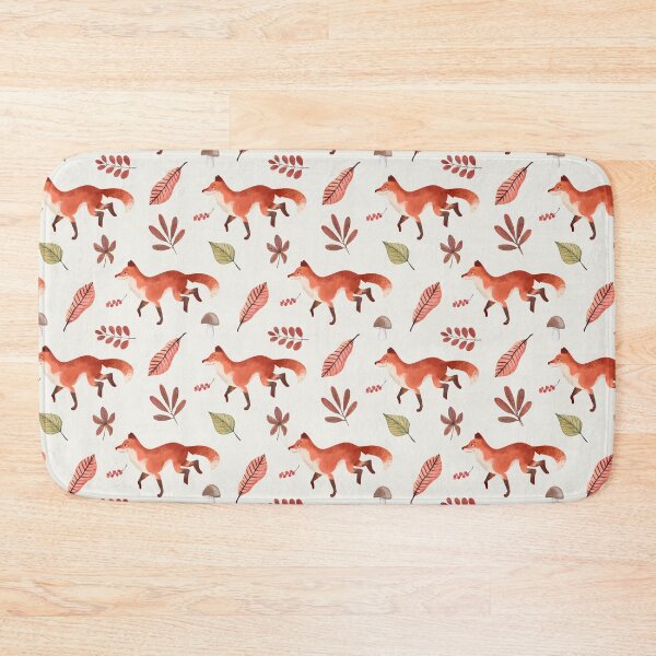 Item preview, Fall Fox Watercolor Pattern designed and sold by windcolors.