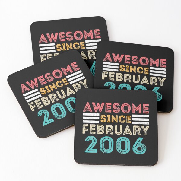 Item preview, Retro Vintage Birthday Gift - Awesome Since February 2006 designed and sold by meedTee.
