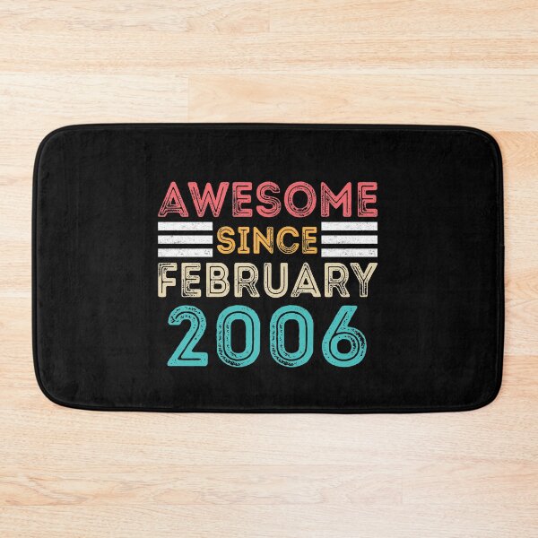 Item preview, Retro Vintage Birthday Gift - Awesome Since February 2006 designed and sold by meedTee.