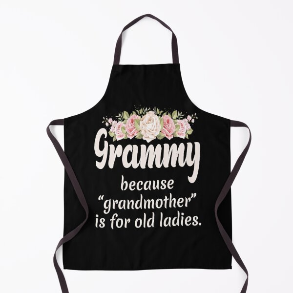 First Mom Now Grandma Personalized Grandma Apron