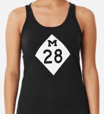 M-28 Autobahn Zeichen, Michigan Tanktop für Frauen