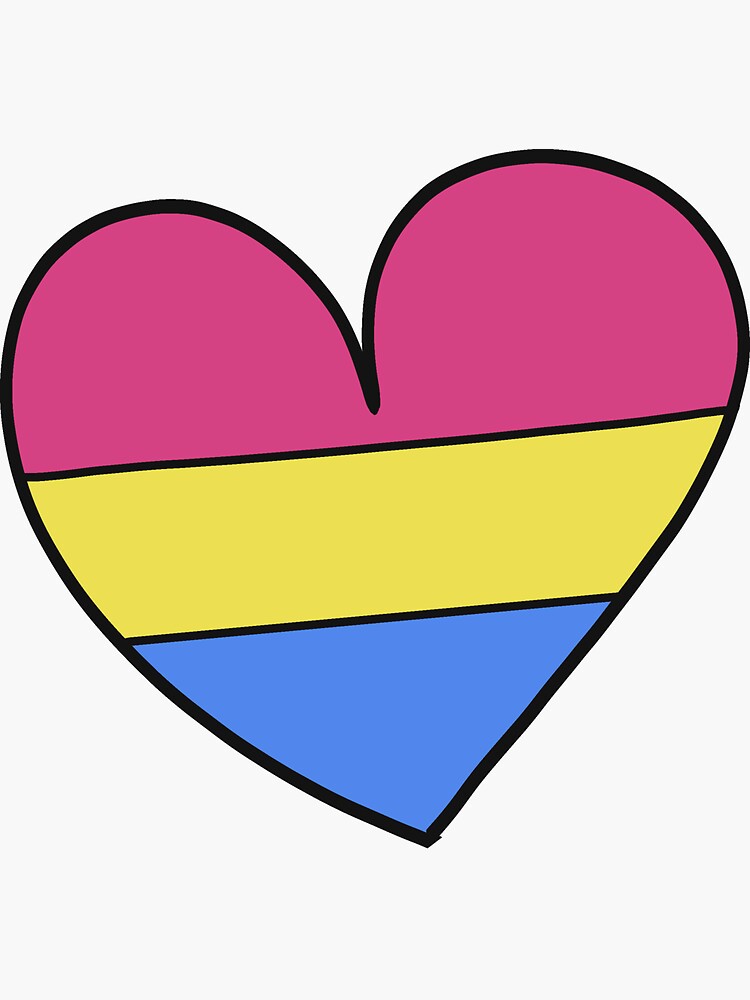 Pansexual Heart Sticker For Sale By Buttermushrooom Redbubble 1642