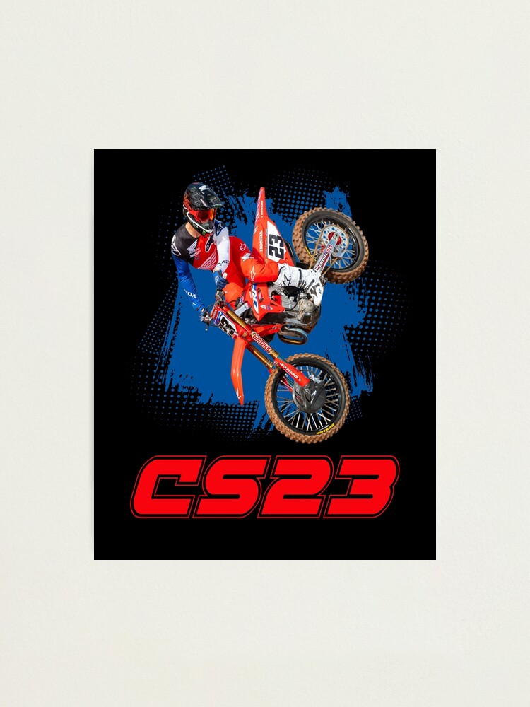 Chase CS23 Sexton motocross legend Dirt bike Champion 23 Gift Design 2021  2022 Photographic Print for Sale by JohnyyBrap