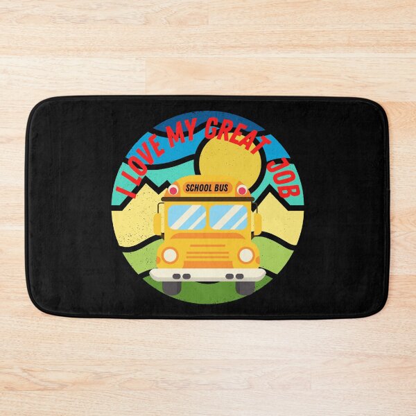 Item preview, Retro Vintage Sunset School Bus Driver I Love My Great Job designed and sold by TOP-DESIGN4U.