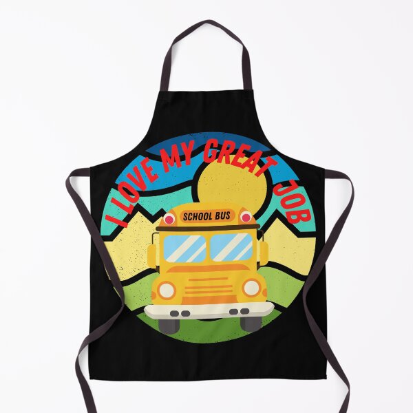 Item preview, Retro Vintage Sunset School Bus Driver I Love My Great Job designed and sold by TOP-DESIGN4U.