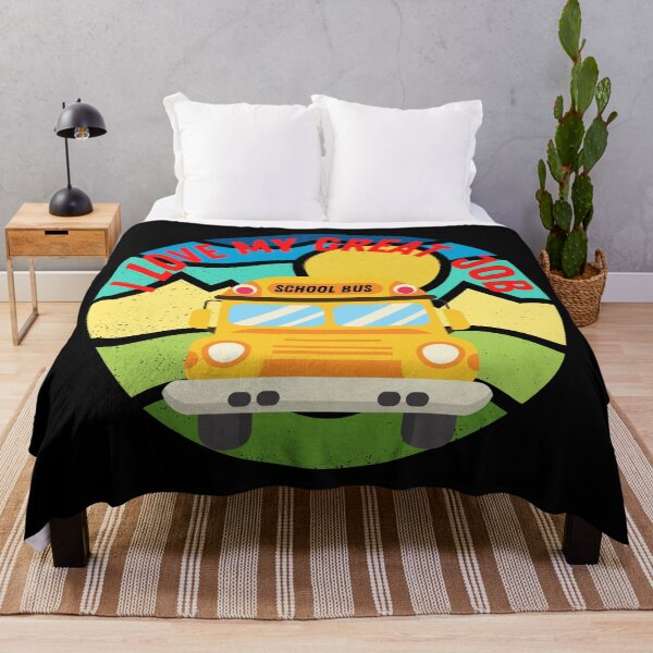 Item preview, Retro Vintage Sunset School Bus Driver I Love My Great Job designed and sold by TOP-DESIGN4U.