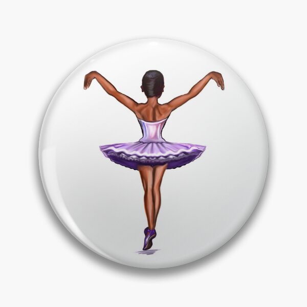Item preview, Ballet - African American ballerina 002 - brown skin ballerina dancing designed and sold by Artonmytee.