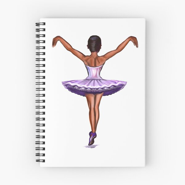 Item preview, Ballet - African American ballerina 002 - brown skin ballerina dancing designed and sold by Artonmytee.