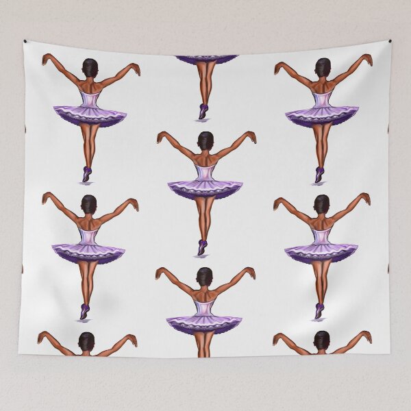 Item preview, Ballet - African American ballerina 002 - brown skin ballerina dancing designed and sold by Artonmytee.