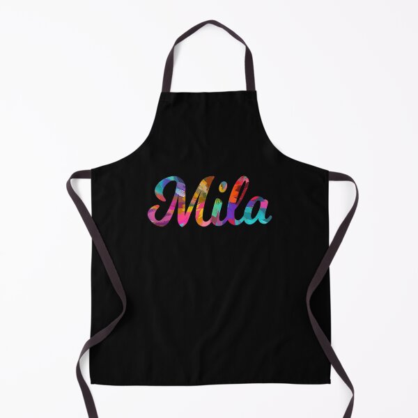 Item preview, Mila abstract painting girl's name designed and sold by ComicKitsch.