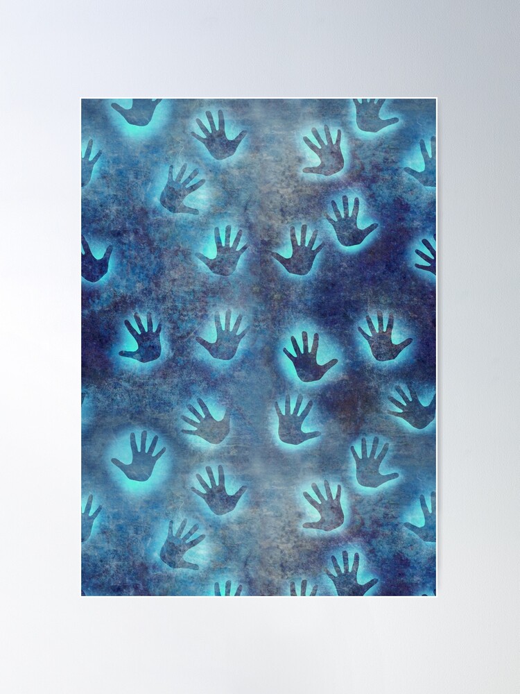 Hand marks Cave Painting Pattern Poster for Sale by TMBTM