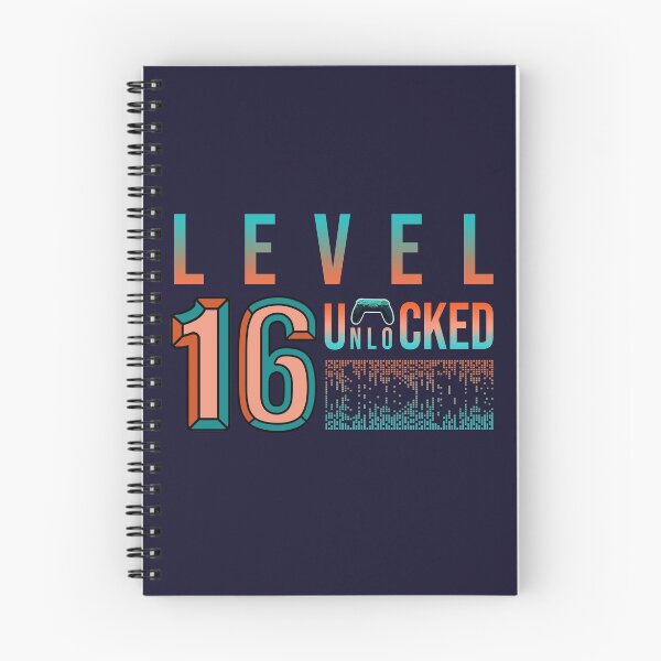 Item preview, 16th Birthday Level 16 Unlocked- Birthday Gift For Game Lovers designed and sold by Designhub1000.