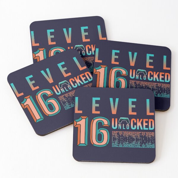 Item preview, 16th Birthday Level 16 Unlocked- Birthday Gift For Game Lovers designed and sold by Designhub1000.