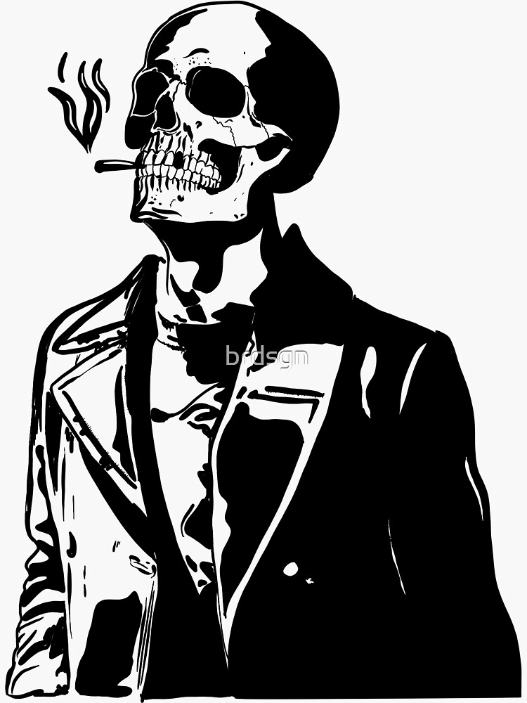 "Grit your teeth and bare it" Sticker by brdsgn Redbubble