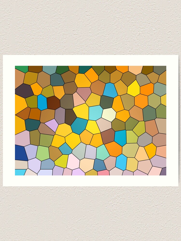 Thumbnail 1 of 3, Art Print, Colorful Fancy Pattern designed and sold by MagicSpread.