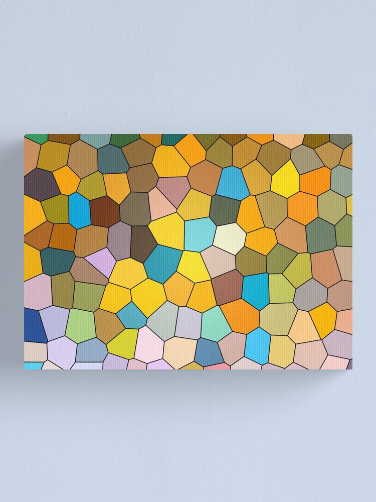 Thumbnail 1 of 3, Canvas Print, Colorful Fancy Pattern designed and sold by MagicSpread.