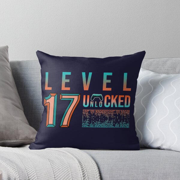 Item preview, 17th Birthday Level 17 Unlocked- Birthday Gift For Game Lovers designed and sold by Designhub1000.