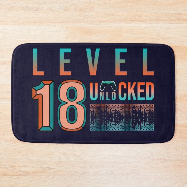 Item preview, 18th Birthday Level 18 Unlocked- Birthday Gift For Game Lovers designed and sold by Designhub1000.