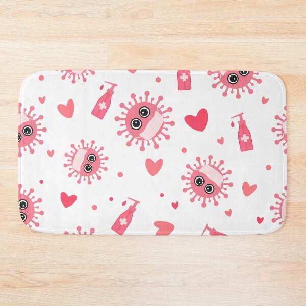 Item preview, Pandemic Valentines Day. Cute virus wearing protective mask. designed and sold by LaBelezoka.