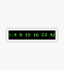 Hurley's Numbers - DOS Font Sticker