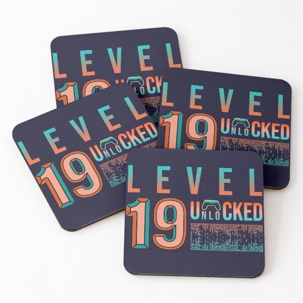 Item preview, 19th Birthday Level 19 Unlocked- Birthday Gift For Game Lovers designed and sold by Designhub1000.