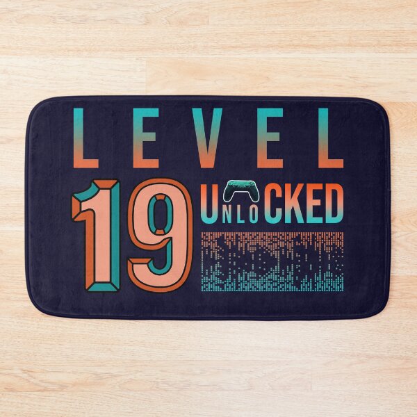 Item preview, 19th Birthday Level 19 Unlocked- Birthday Gift For Game Lovers designed and sold by Designhub1000.
