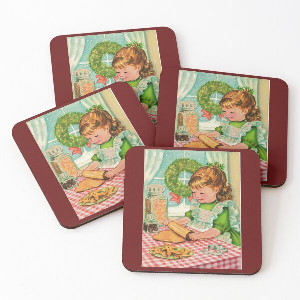 Item preview, Retro Vintage Baking Girl Recipe   designed and sold by RBEnt.