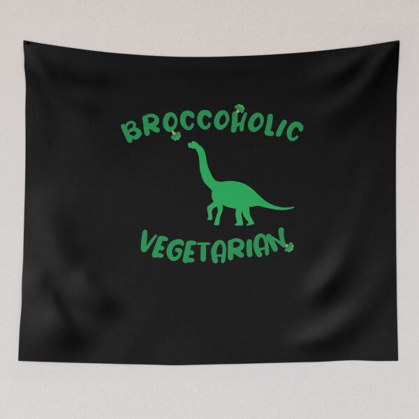 Item preview, Broccoholic Vegetarian Dinosaurs designed and sold by gloryandbliss.
