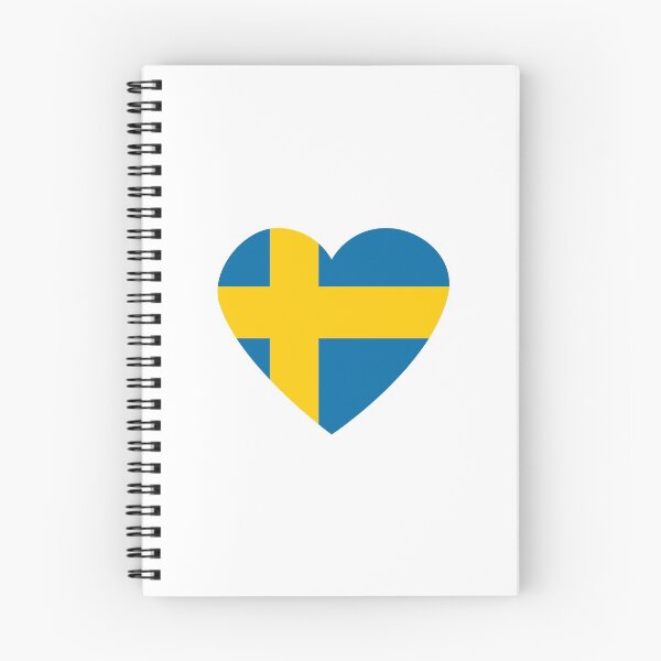 Artikelvorschau, Herzförmige Flagge von Schweden Symbol entworfen und verkauft von EngineerGoC.