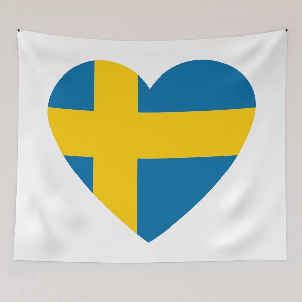 Item preview, Heartshaped flag of Sweden symbol designed and sold by EngineerGoC.