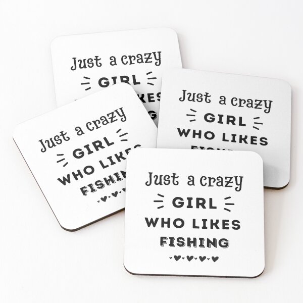 Item preview, Just a crazy girl who likes fishing designed and sold by TheGreenGoat.