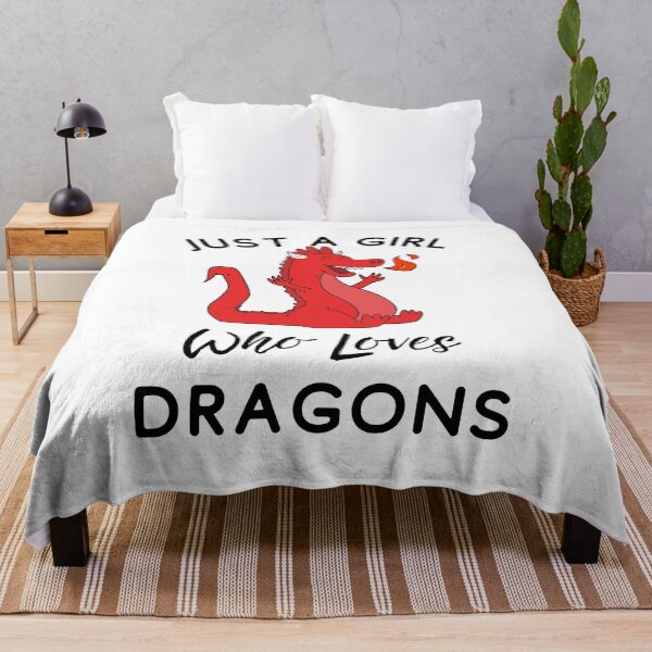 Item preview, Just a Girl Who Loves Dragons Cute Dragon designed and sold by Emerg-Apparel.