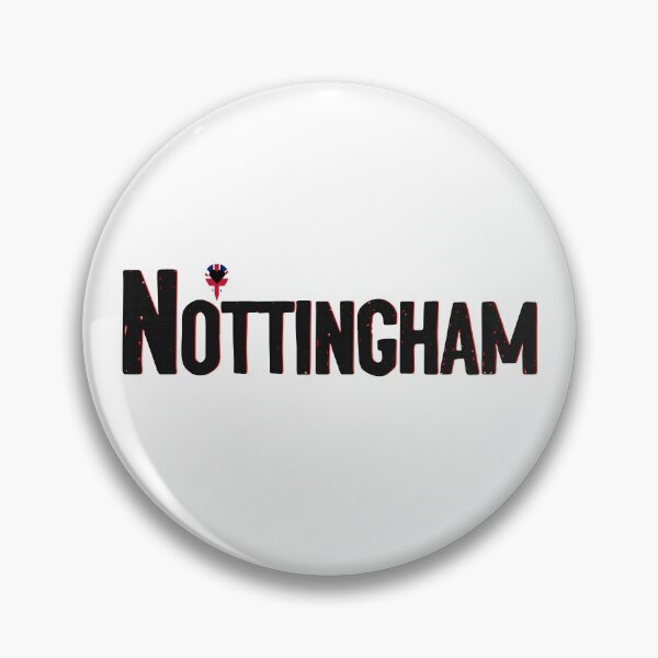 Item preview, Nottingham Love Location Pin designed and sold by ElevenGraphics.