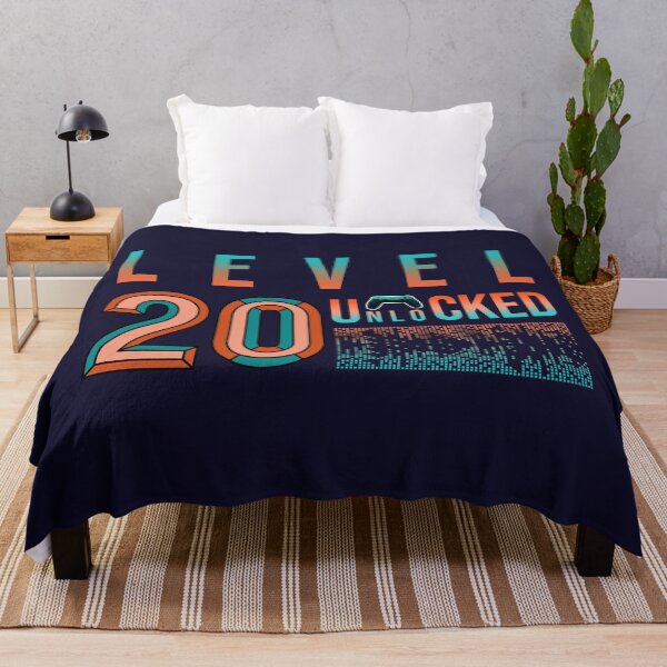 Item preview, 20th Birthday Level 20 Unlocked- Birthday Gift Or Anniversary Gift For Game Lovers designed and sold by Designhub1000.