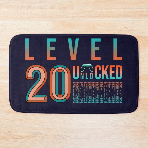Item preview, 20th Birthday Level 20 Unlocked- Birthday Gift Or Anniversary Gift For Game Lovers designed and sold by Designhub1000.