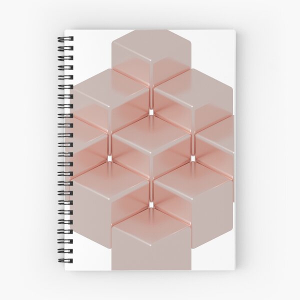 Item preview, 3D Art Nested Cubes Metallic Pink Color designed and sold by Artstore2004.